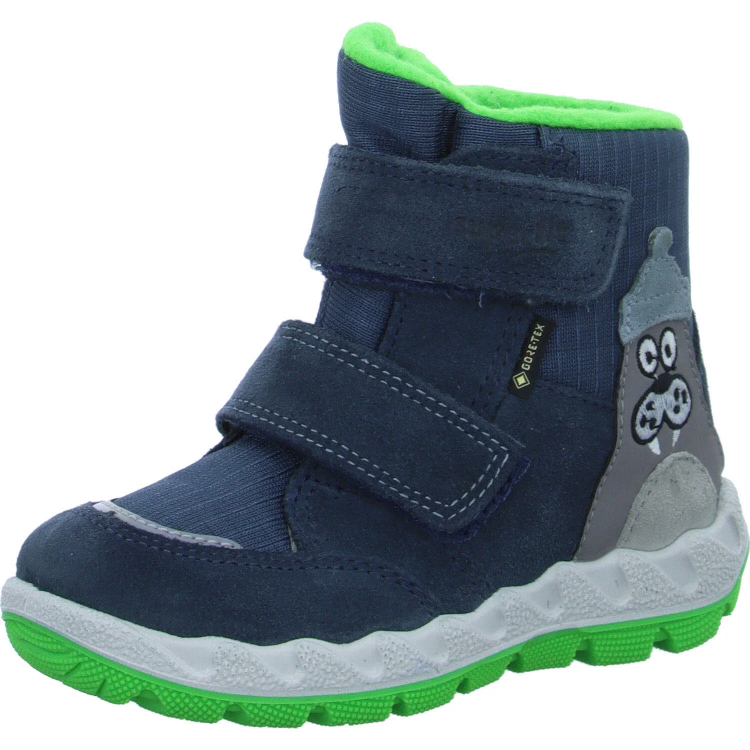 Element 2 von 8 (Bild) – Superfit Kinder Winterstiefel 1-006014-8000 ICEBIRD BLAU/GRÜN WMS weit