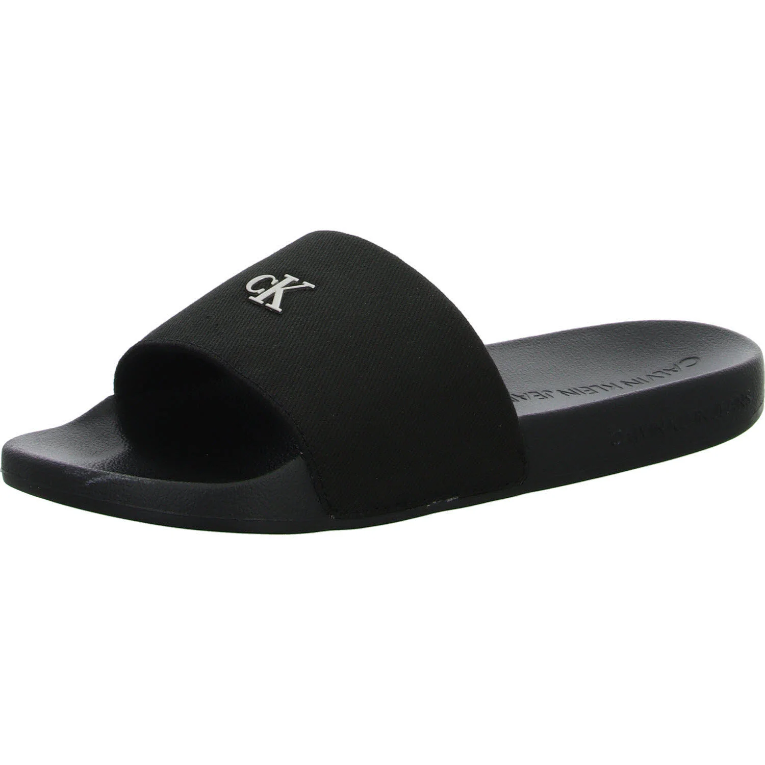 Calvin Klein Damen Pantoletten YW0YW017130GJ SLIDE MONOGRAM HARDWARE triple black normal