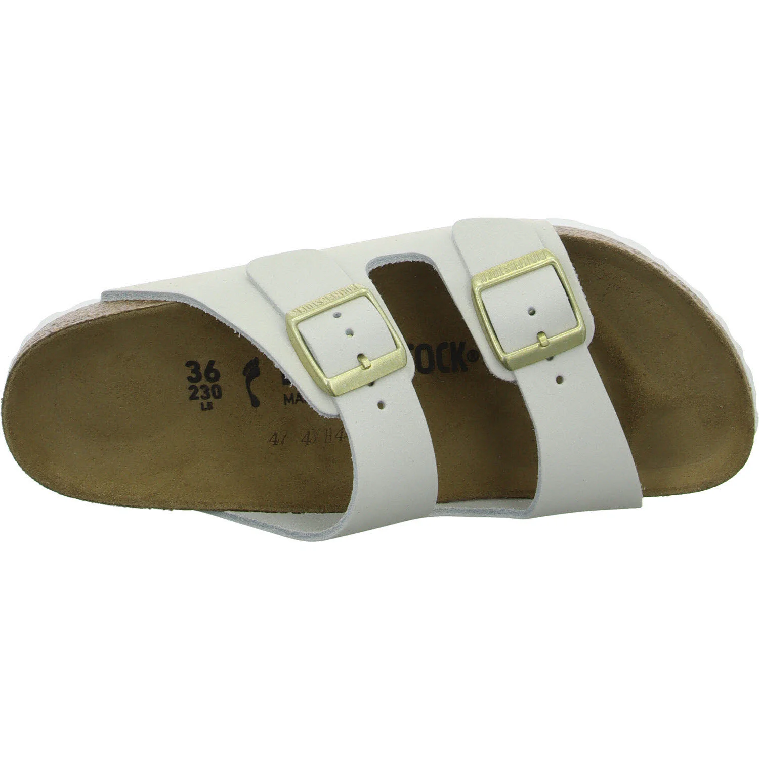 Element 8 von 8 (Bild) – BIRKENSTOCK Pantoletten 1029475 Arizona antique white schmal