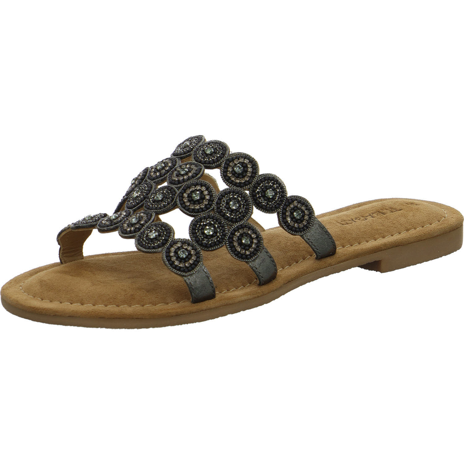 TT.Bagatt Damen Pantoletten D31ASY923900-1090 D31ASY923900 black/metalics normal