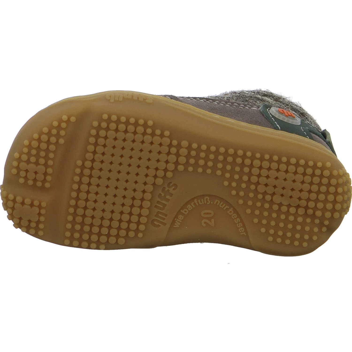 qnuffs Kinder Halbschuhe zum Schnüren QN 0010162/460 Weide meteor/salbei WMS mittel