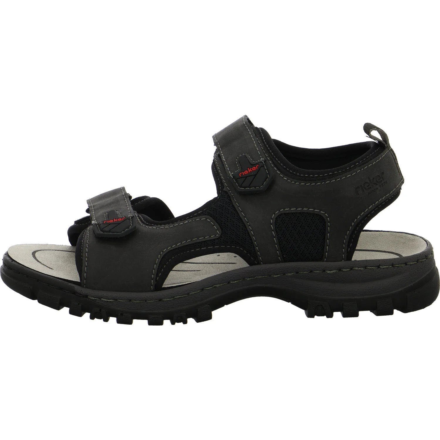Rieker Herren Sandalen 25055-00 25055 schwarz/schwarz/schwarz G (weit)