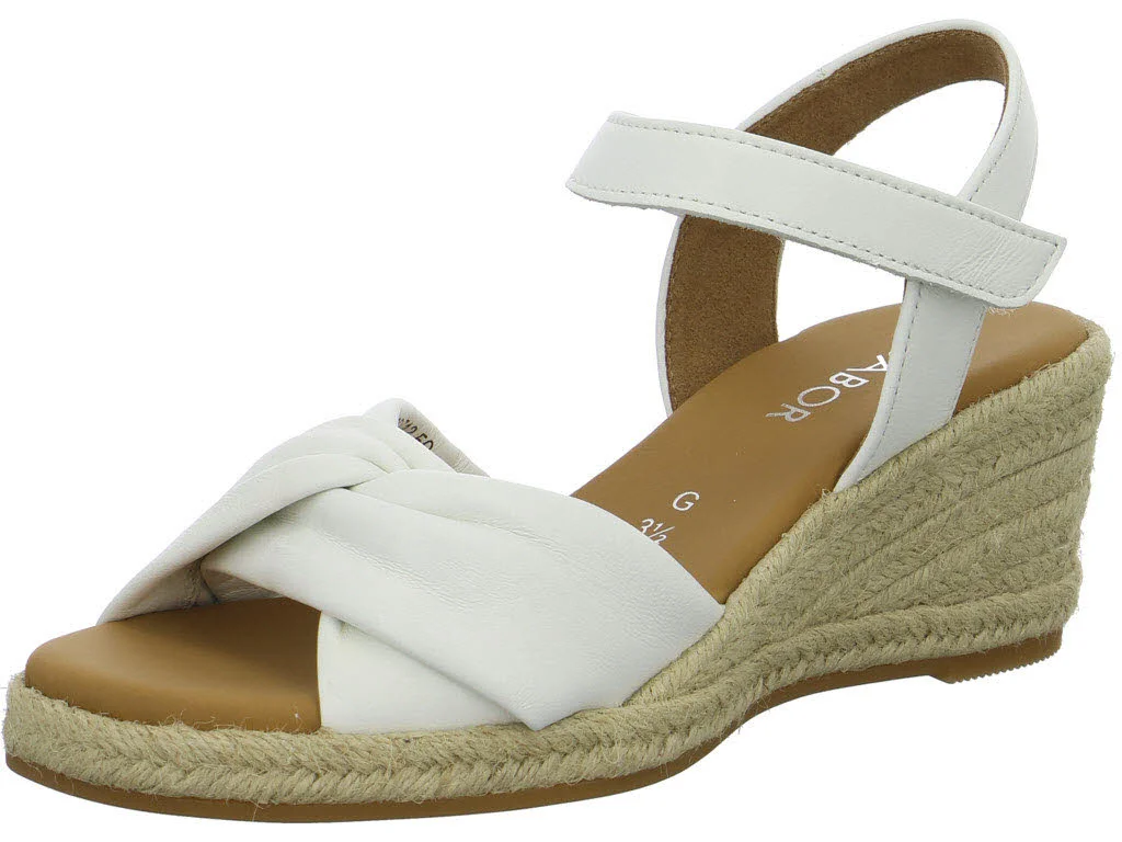Gabor Damen Sandalen 82.712.50 82.712 weiss (Jute) G (normal)