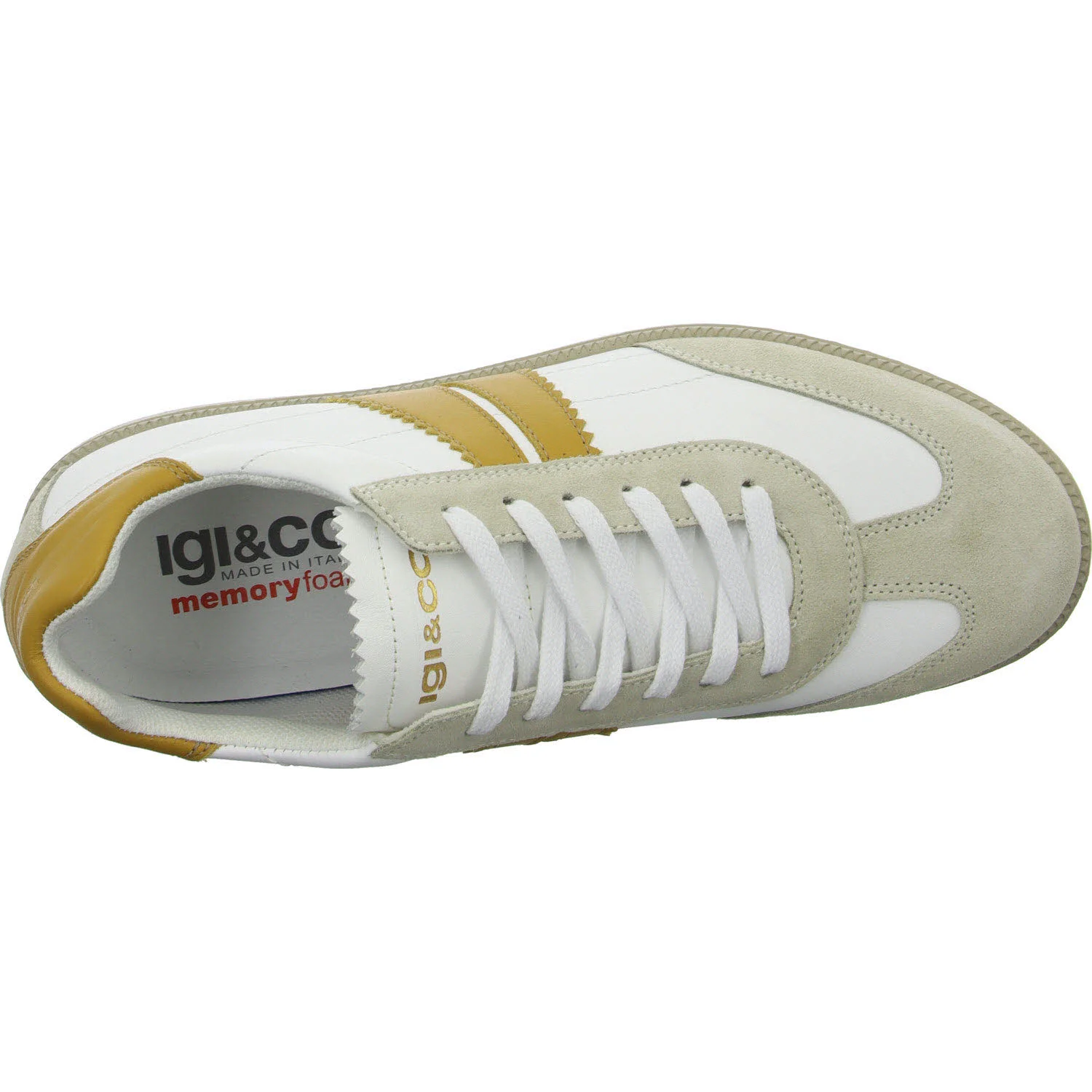 IGI&Co Herren Schnürschuhe 7624922/00172 U.NAVIGATOR bianco normal