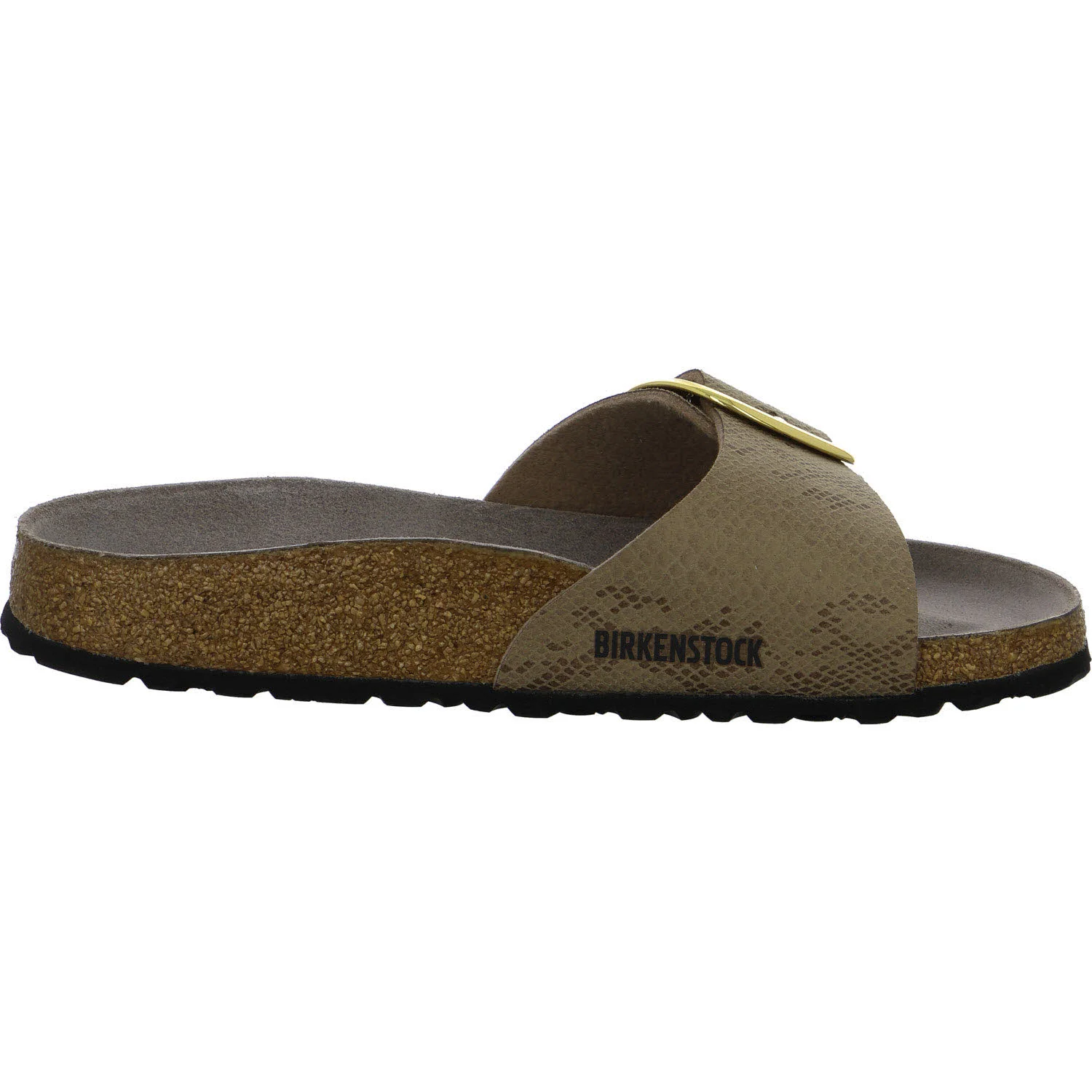 BIRKENSTOCK Pantoletten 1032935 Madrid Big Buckle python gray taupe schmal