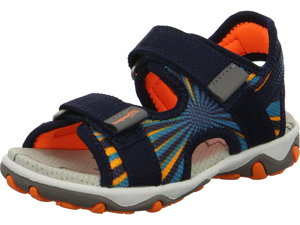 Superfit Kinder Sandalen 1-009465-8020 Mike 3.0 blau/orange WMS mittel