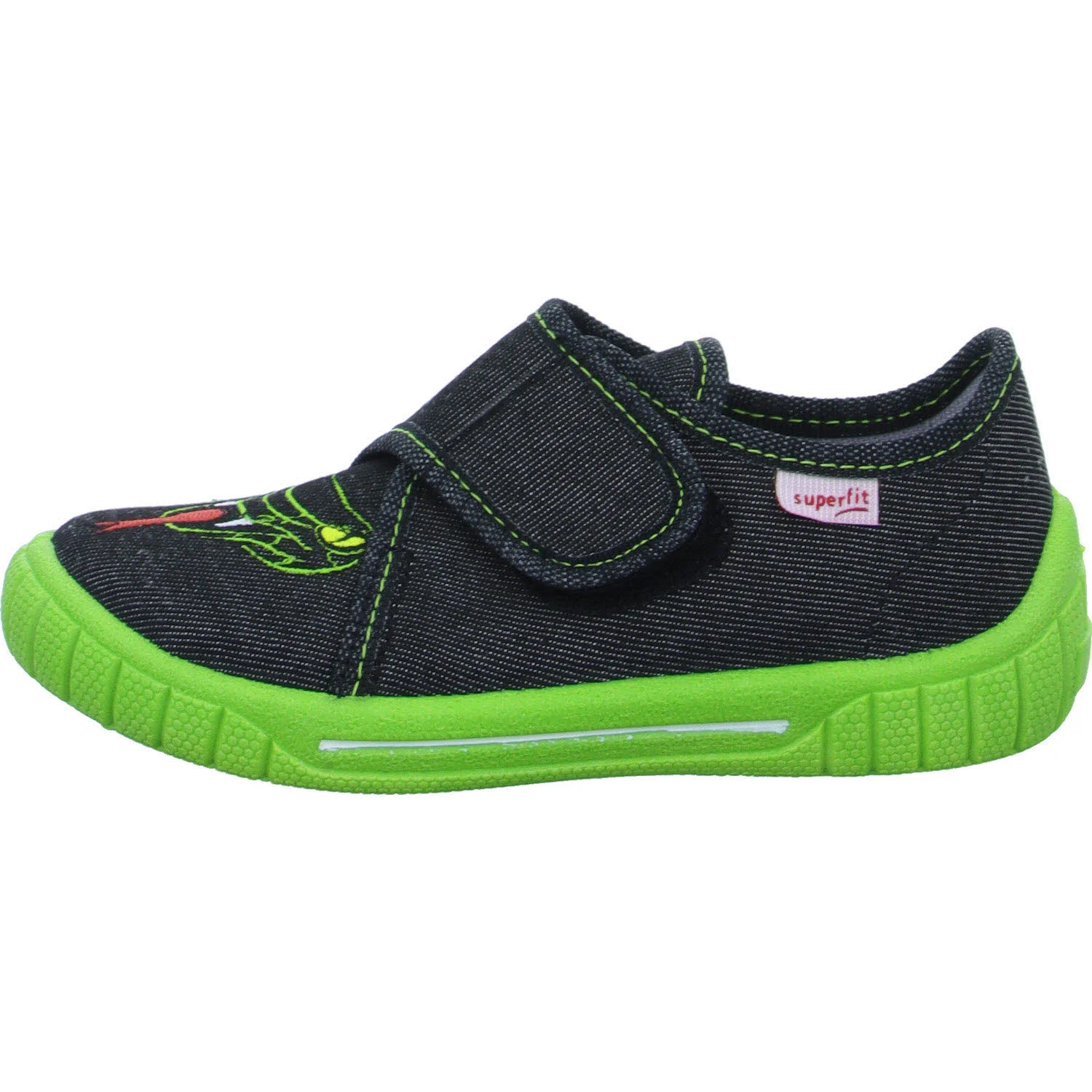 Superfit Kinder Hausschuhe 1-800278-0040 BILL schwarz WMS mittel