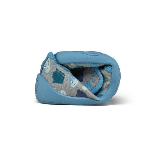 Affenzahn Kinder Hausschuhe 01398-30211 Hausschuh Baumwolle Movy Hai blau normal