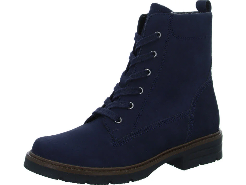 Gabor Damen Schnürstiefel 8052.01.002 8052.01 marine F (schmal/normal)