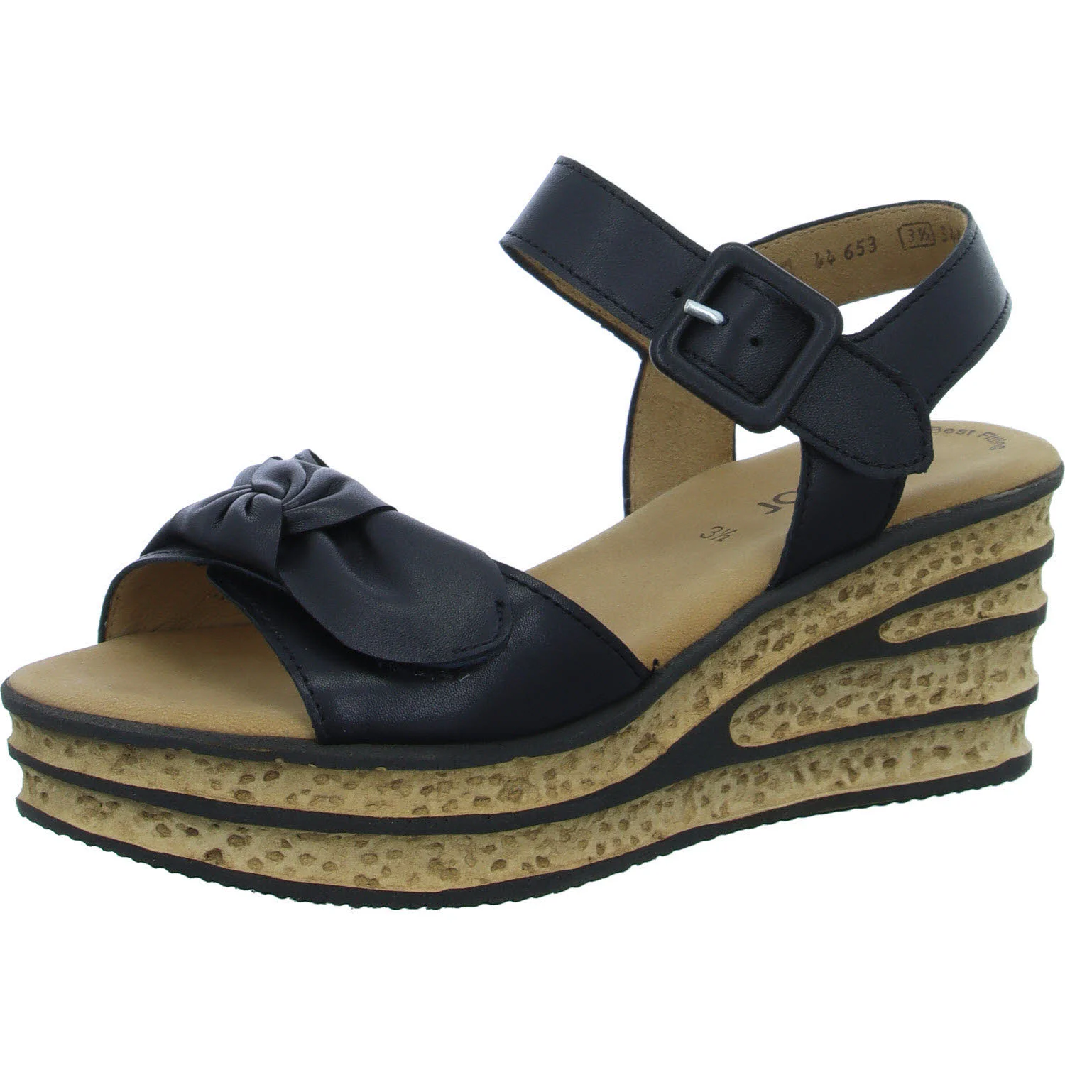 Element 2 von 8 (Bild) – Gabor Damen Sandalen 64.653.27 44.653 schwarz F (schmal/normal)
