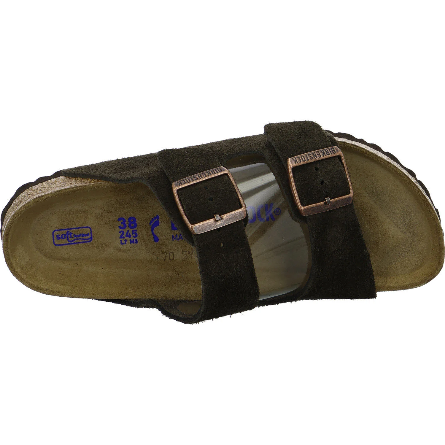 BIRKENSTOCK Pantoletten 951313 Arizona Soft Footbed mocca schmal