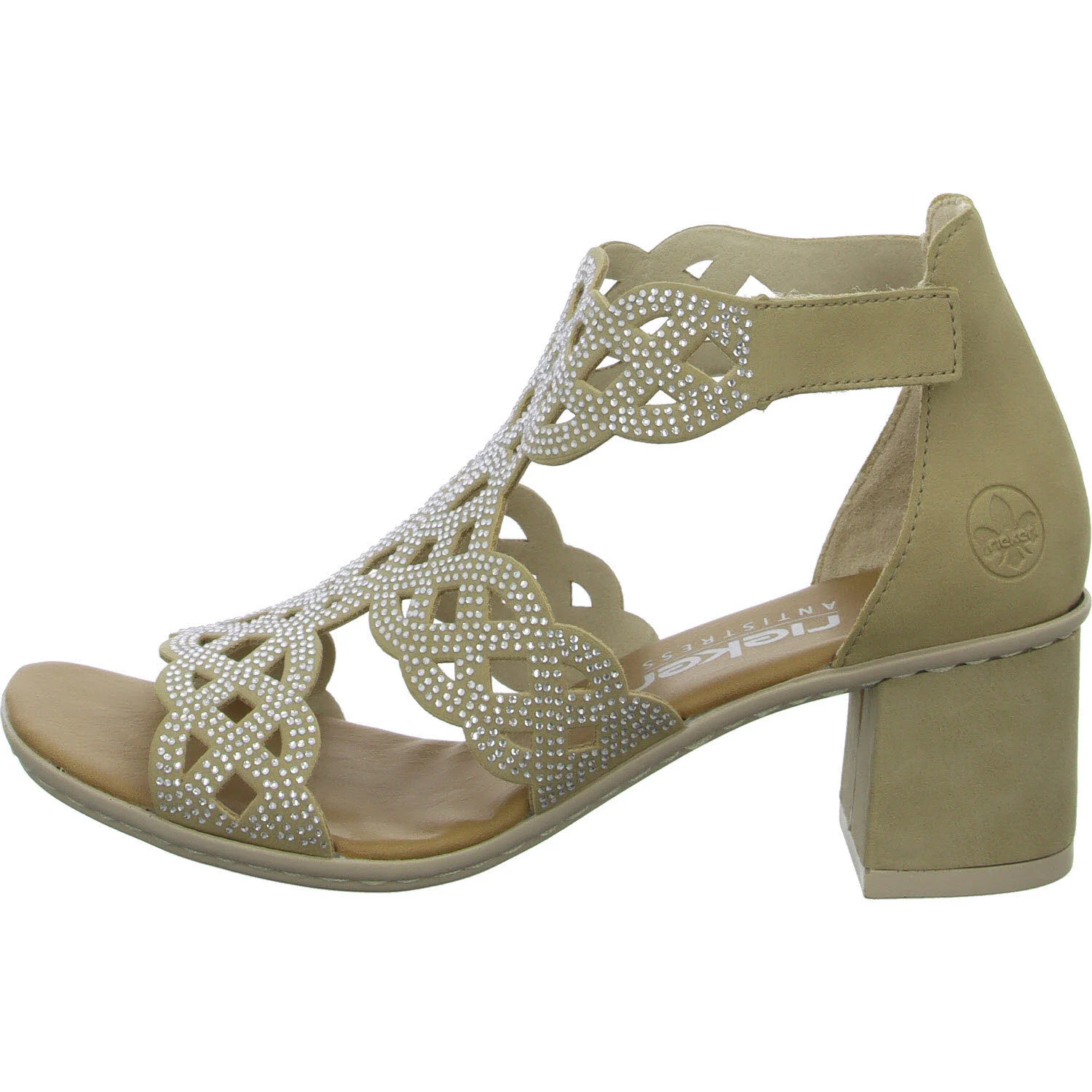 Rieker Damen Sandalen 64773-61 64773 porzellan F (normal)