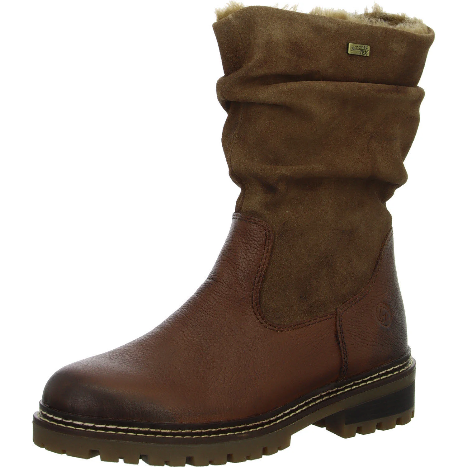 Element 2 von 8 (Bild) – Remonte Damen Stiefelette warm D0B80-24 D0B80 nussbraun/sattel G (weit)