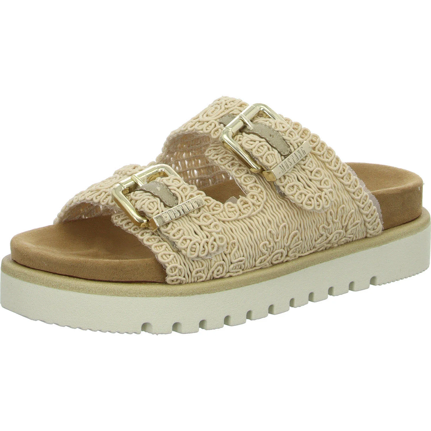 Mustang Damen Pantoletten 1461713-004 1461713 beige normal