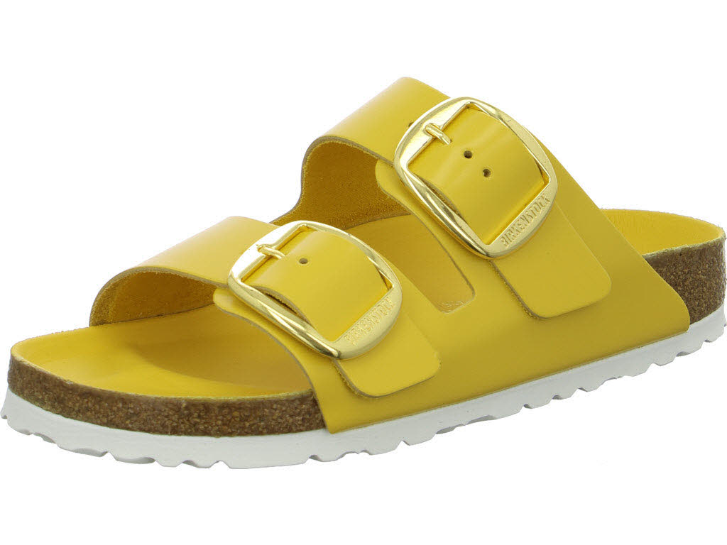 BIRKENSTOCK Pantoletten 1031822 Arizona Big Buckle high-shine ochre schmal