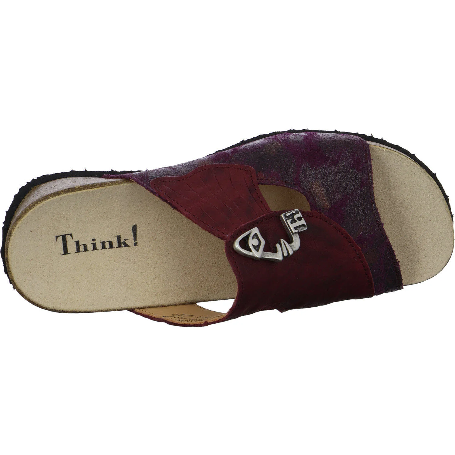 Think Damen Pantoletten 3-000124-5110 Mizzi chianti/kombi F 1/2 (normal)