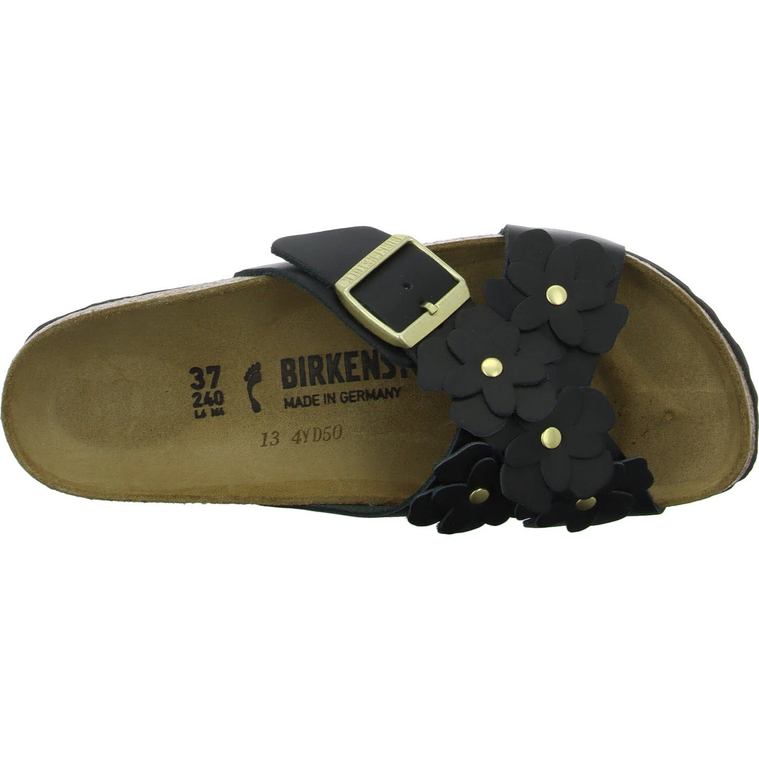 Element 8 von 8 (Bild) – BIRKENSTOCK Pantoletten 1026734 Siena Flower Embellishment schwarz schmal