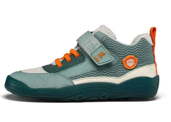 Affenzahn Kinderschuh zum Schlupfen 01637-20153 Halbschuh Vegan Cheerly Hase türkis normal
