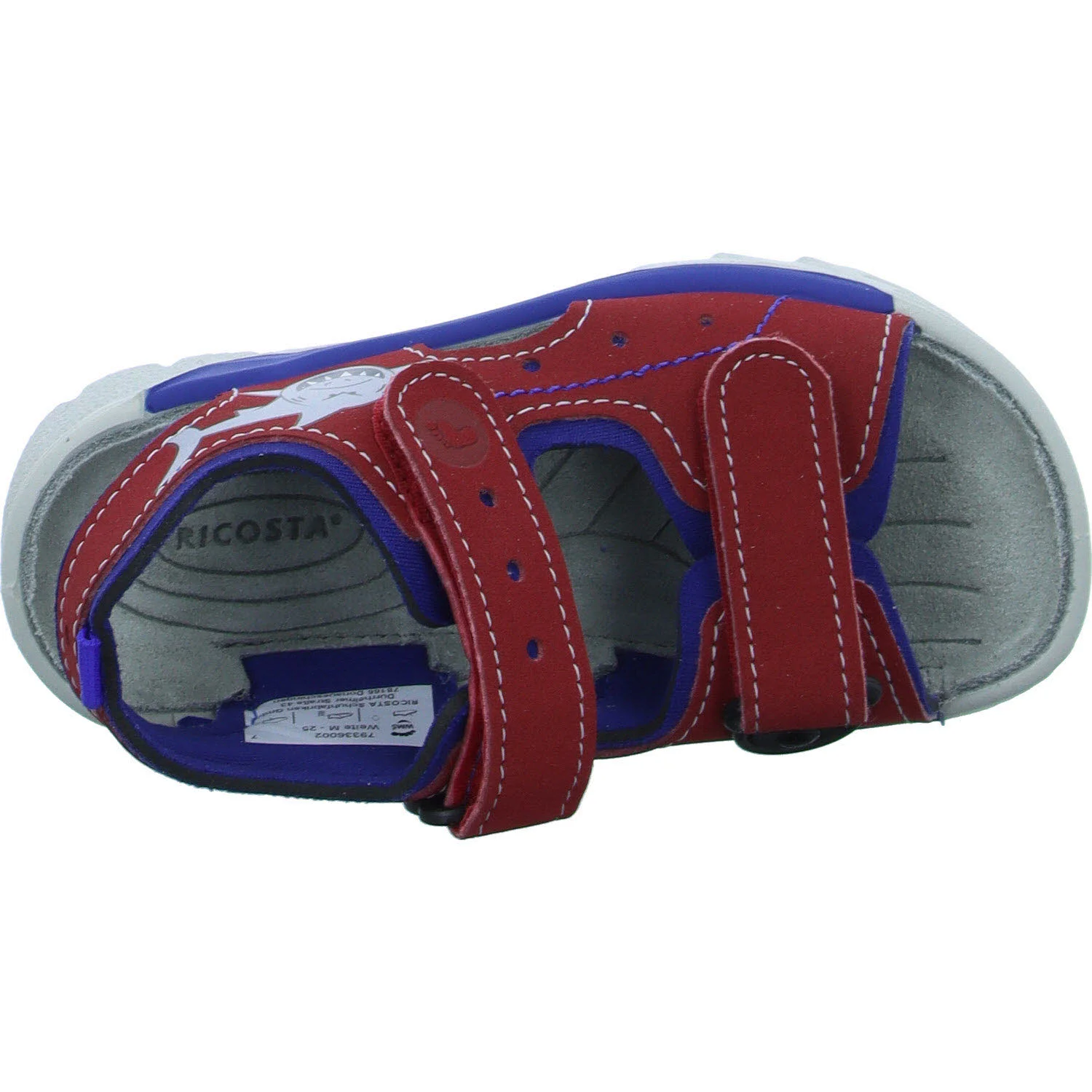 Element 8 von 8 (Bild) – Ricosta Kinder Sandalen 50 4500102/351 SURF rot/kobalt WMS mittel