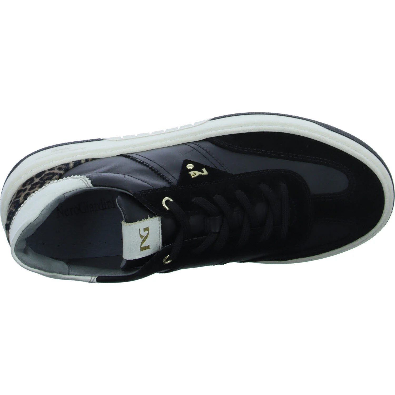 NeroGiardini Damen Schnürschuhe I411645D 100 I411645D nero normal