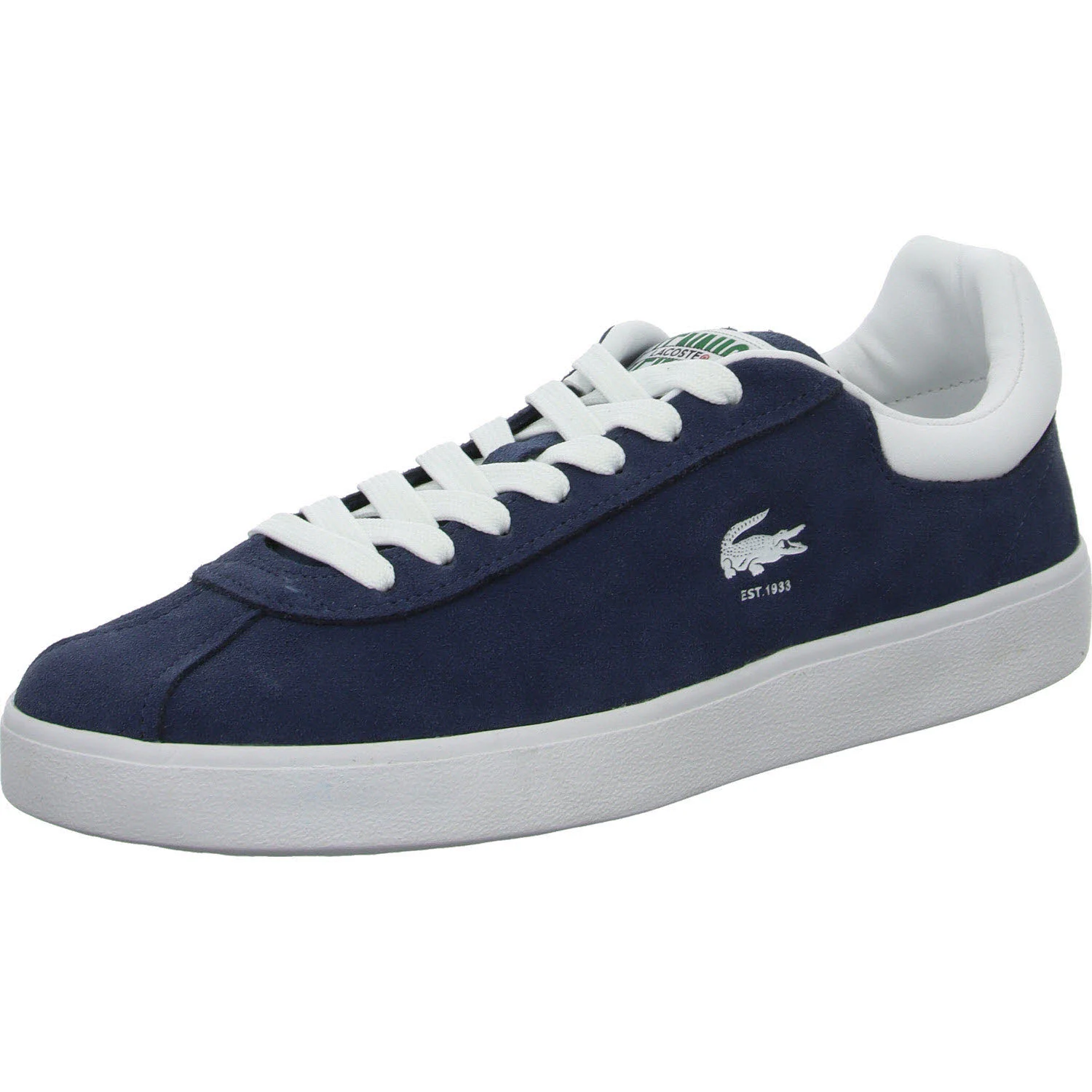 Lacoste Herren Schnürschuhe 46SMA0065_092 Men's Baseshot navy/white normal