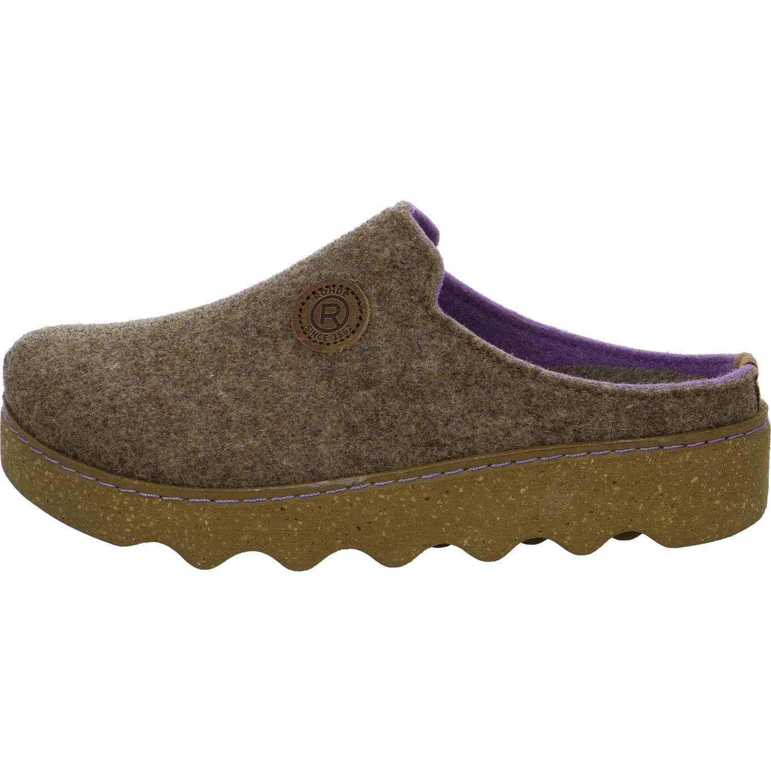 Element 6 von 8 (Bild) – ROHDE Damen Winterpantoffel 6120/17 Foggia-D leinen G (normal)