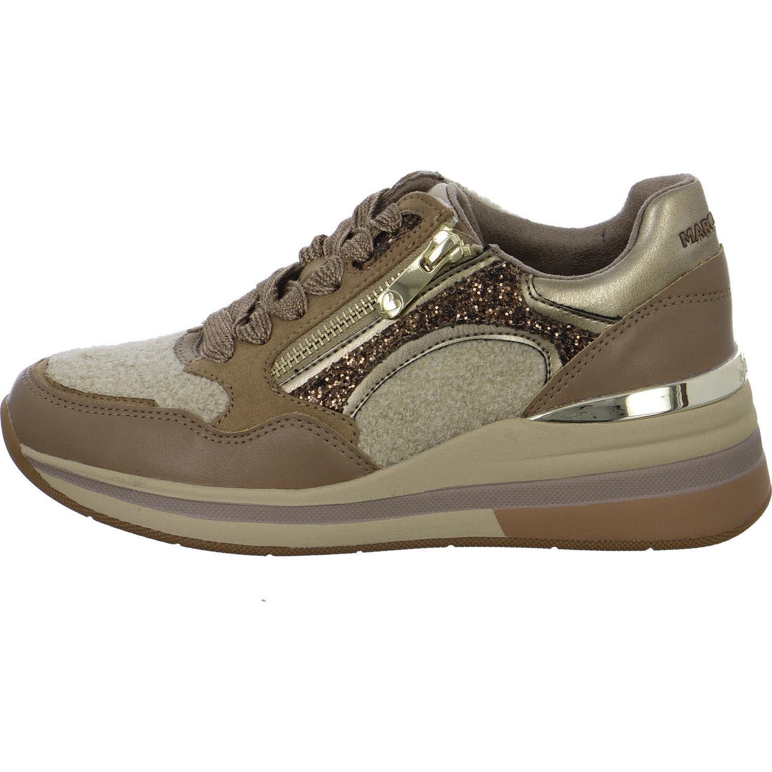 Marco Tozzi Damen Schnürschuhe 2-23792-47/464 2-23792-47 dark cappuccino comb normal