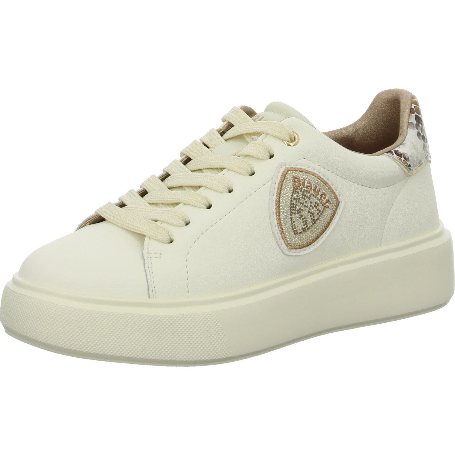 Blauer Damen Schnürschuhe F5VENUS01/PYT VENUS01 cream/pyton normal