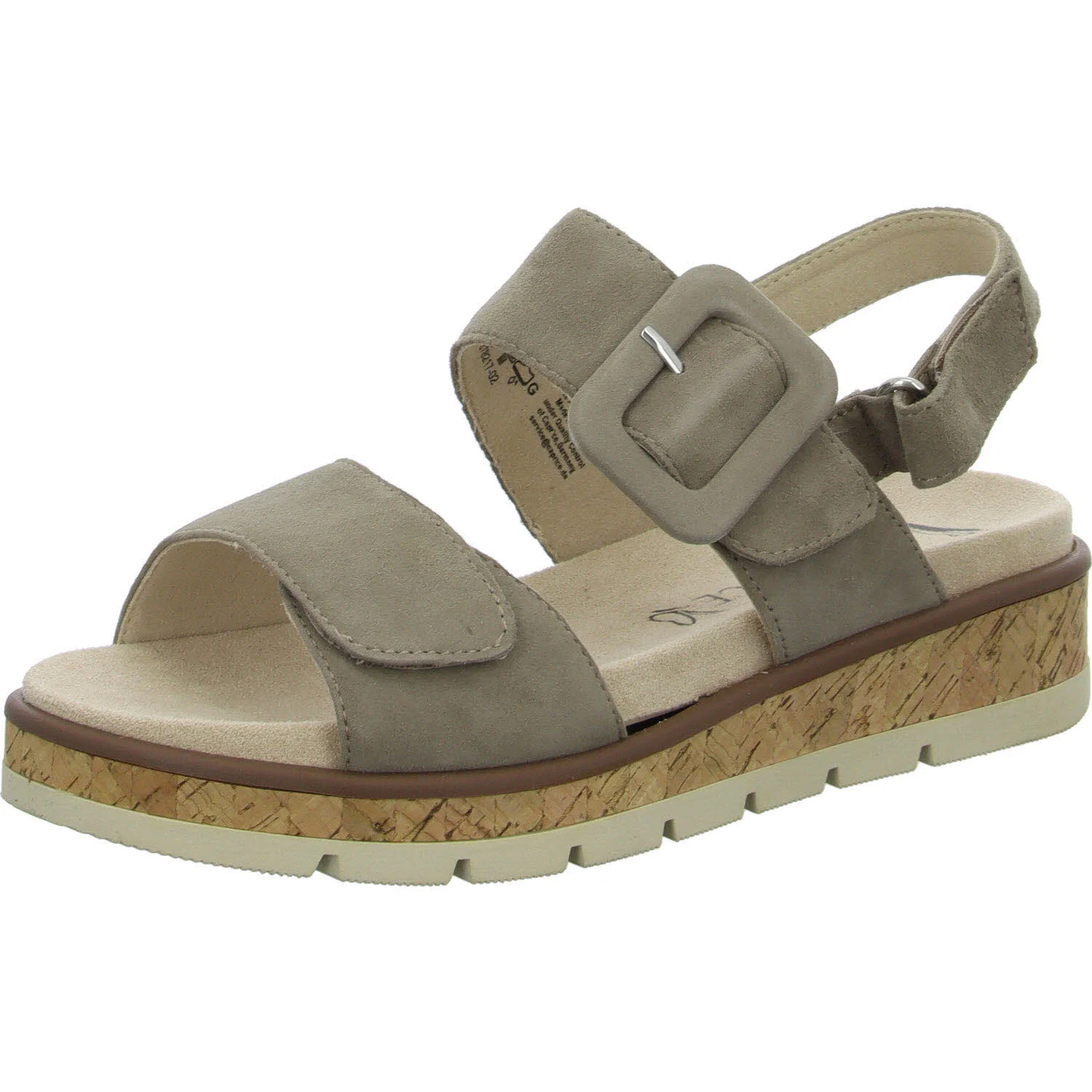 Caprice Damen Sandalen 9-28714-44-343 9-28714-44 taupe suede G (normal)