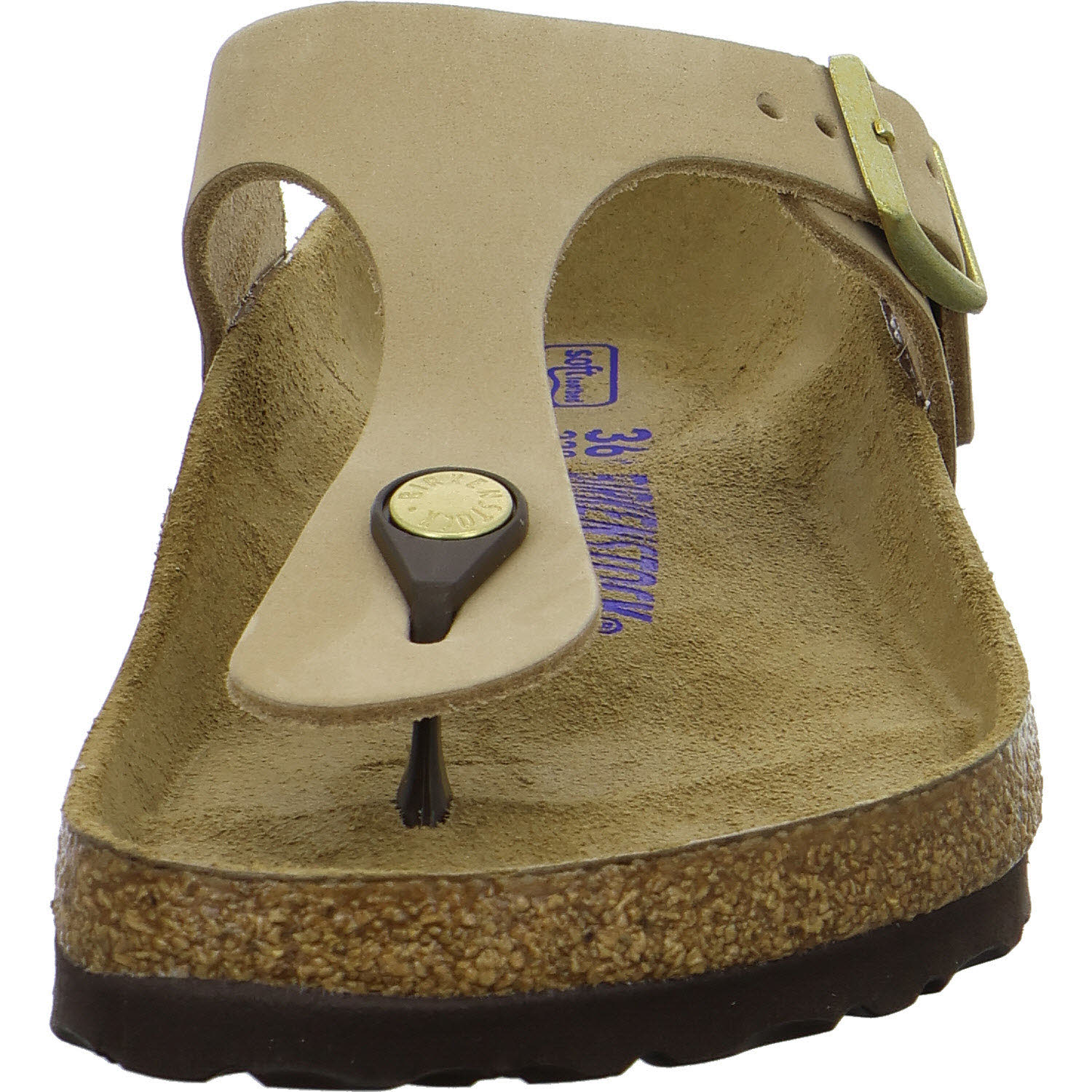 BIRKENSTOCK Pantoletten 1018999 Gizeh Soft Footbed taupe normal