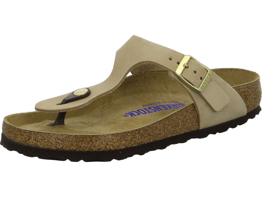 BIRKENSTOCK Pantoletten 1018999 Gizeh Soft Footbed taupe normal