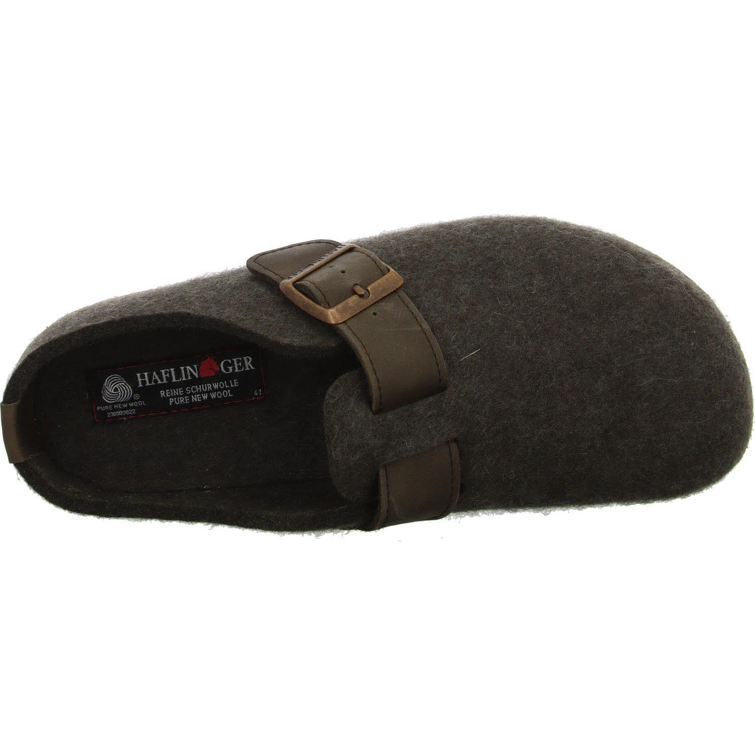 Haflinger Herren Winterpantoffel 712022-0-63 Grizzly Chicago braunmeliert normal