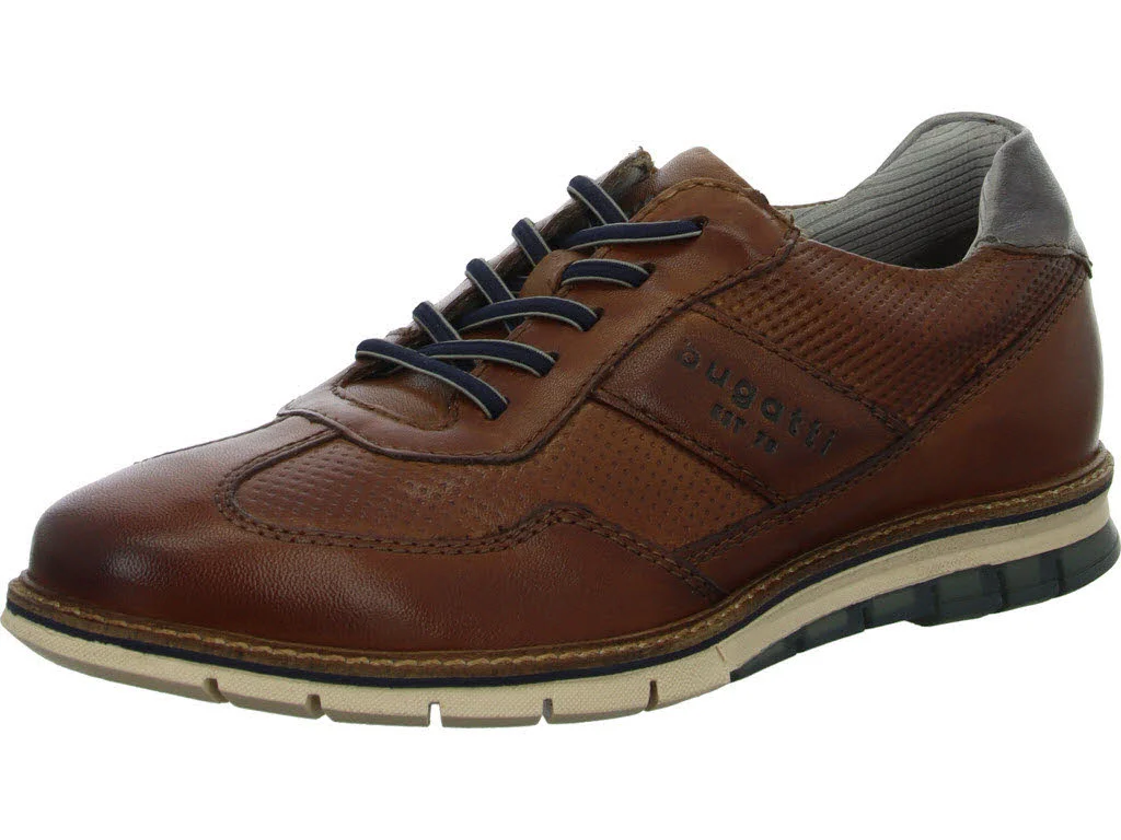 Bugatti men Herren Schnürschuhe 3329711C4100-6300 Simone Comfort cognac normal