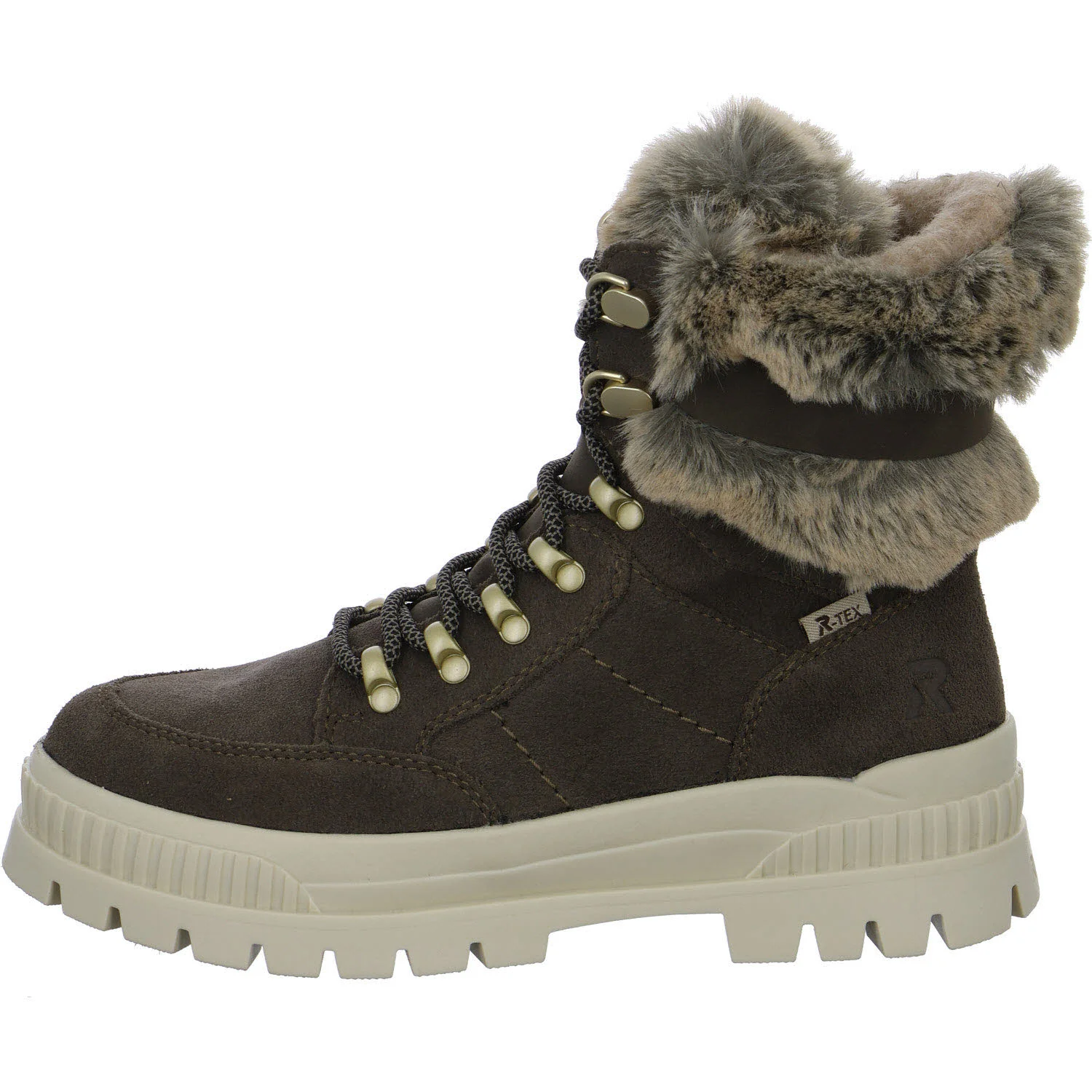 Element 6 von 8 (Bild) – Rieker Damen Schnürstiefel warm W2100-45 W2100 smoke/murmel/sigaro G (weit)