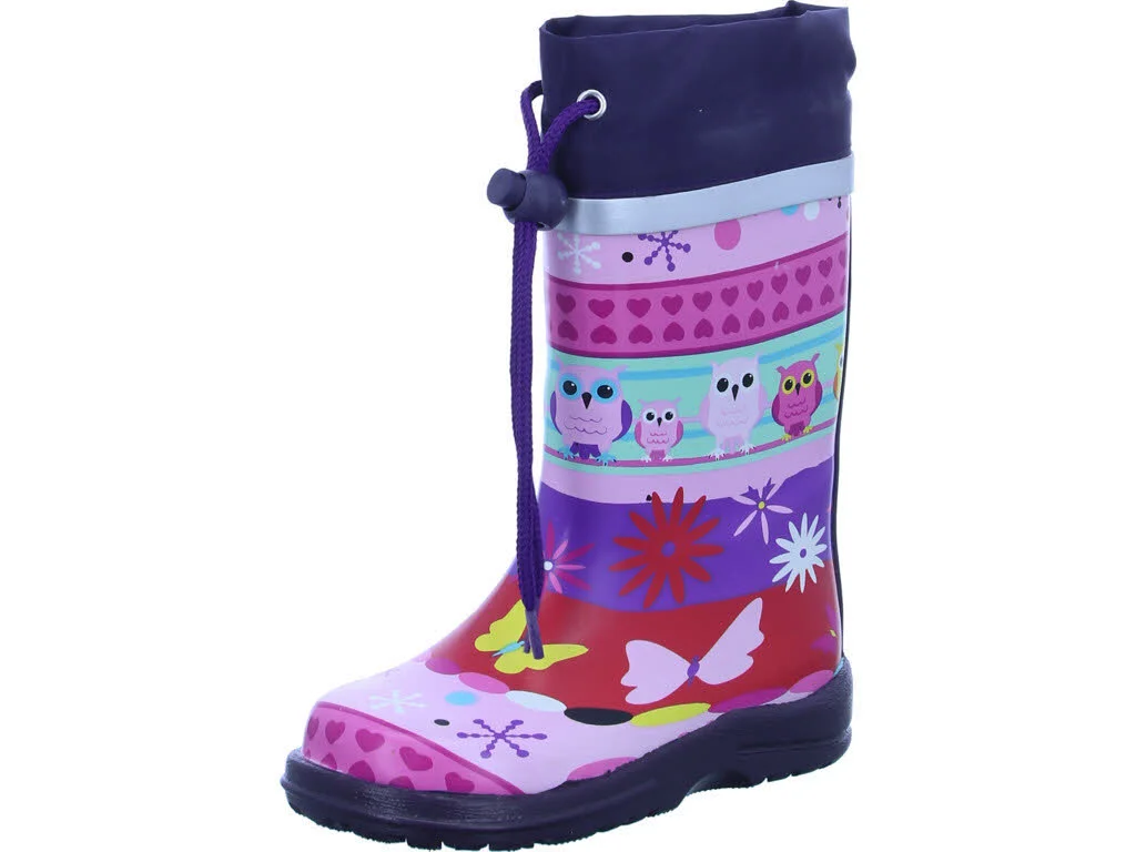Beck Gummistiefel Kinder 829/50 Eule multicolor normal