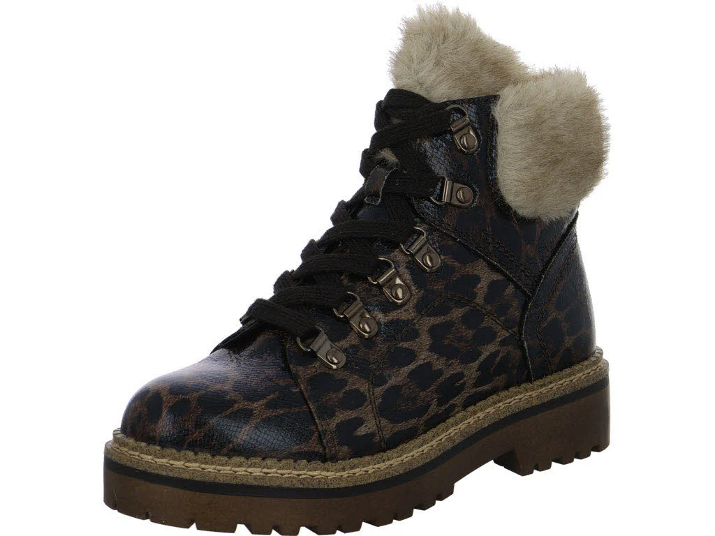 Tamaris Damen Schnürstiefel warm 1-26263-43-36Z 1-26263-43 brown leopard normal