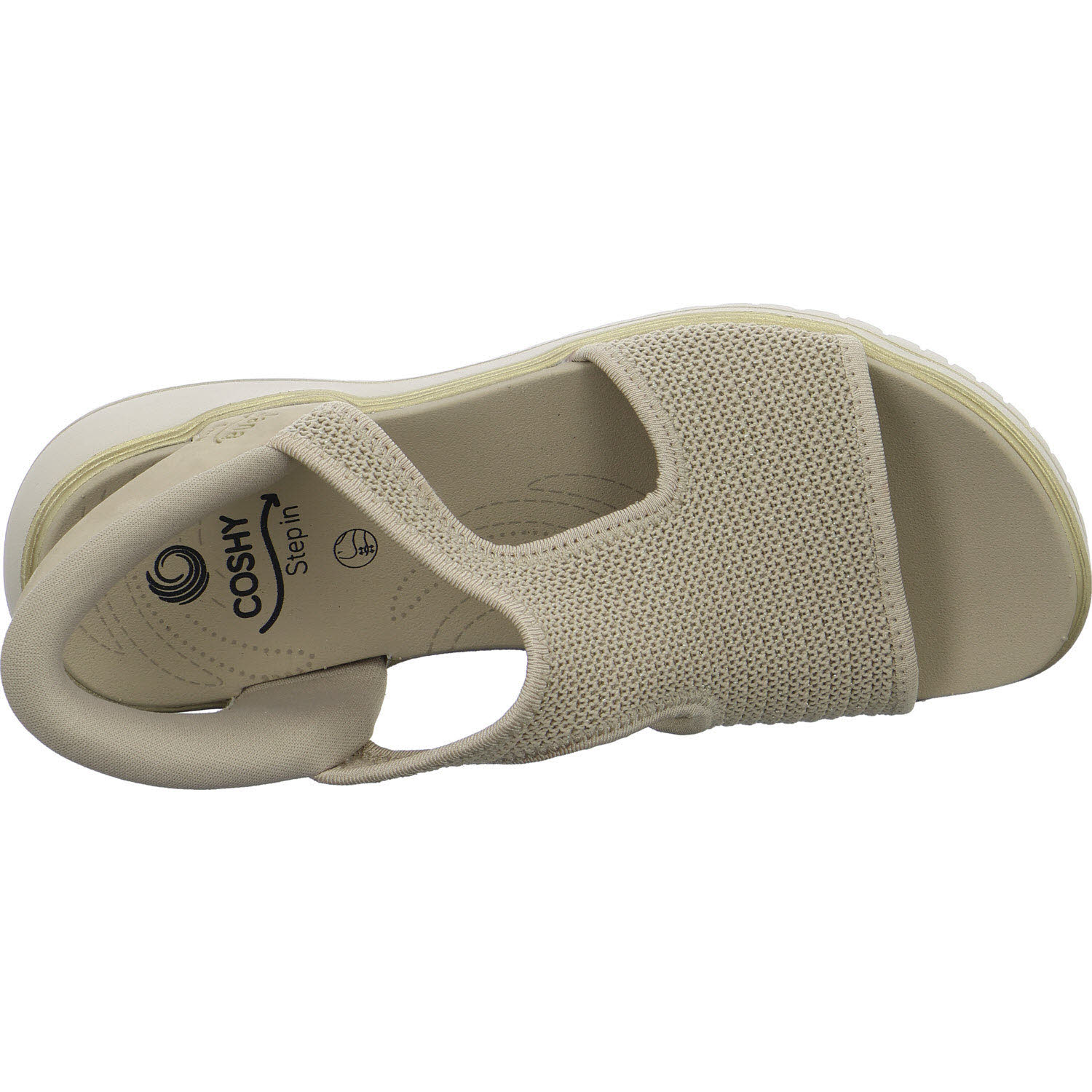 Jana Damen Sandalen 8-28775-46/499 8-28775-46 beige/gold H (weit)