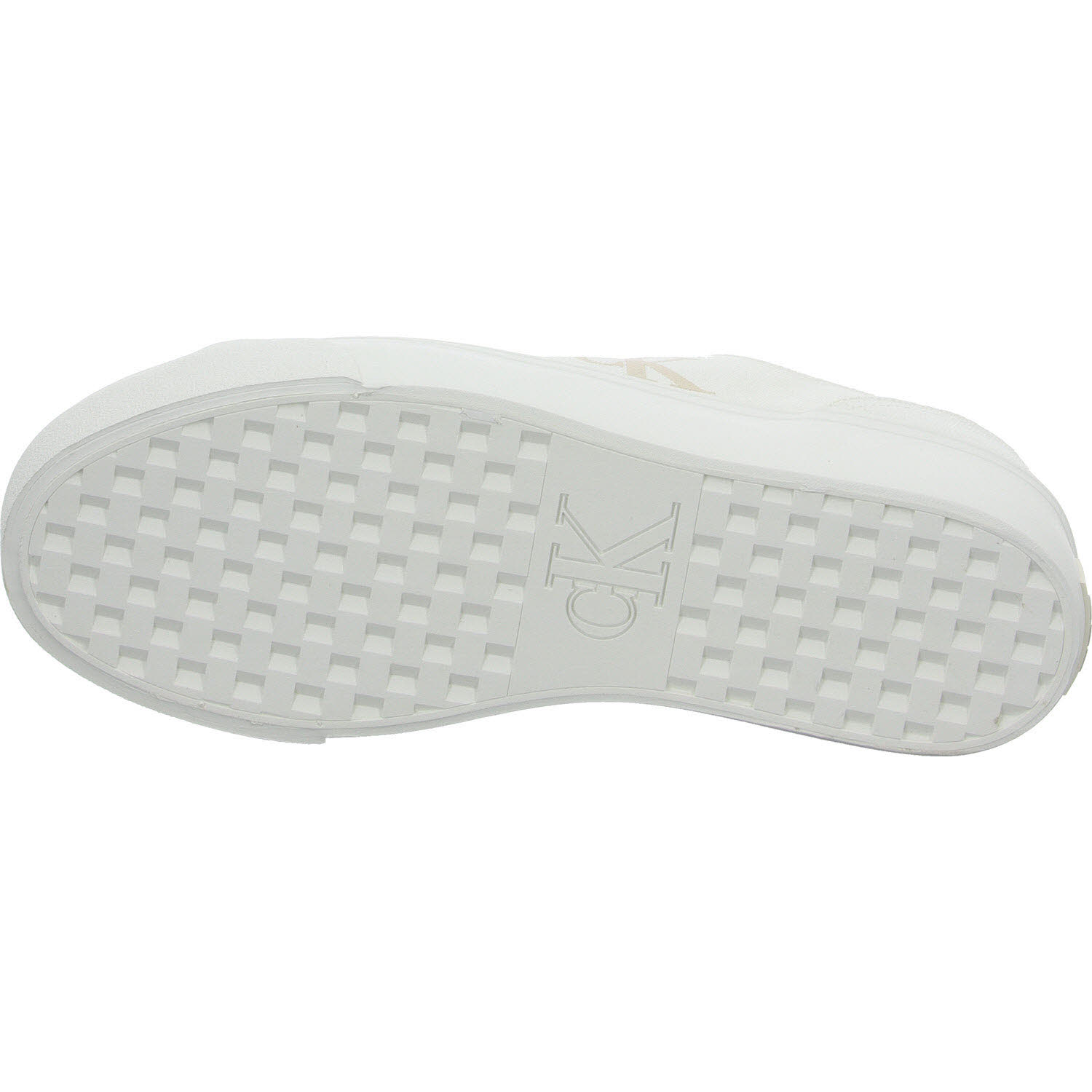 Calvin Klein Damen Schnürschuhe YW0YW0176301W VULC FLATFORM LOW CV MG triple bright white normal
