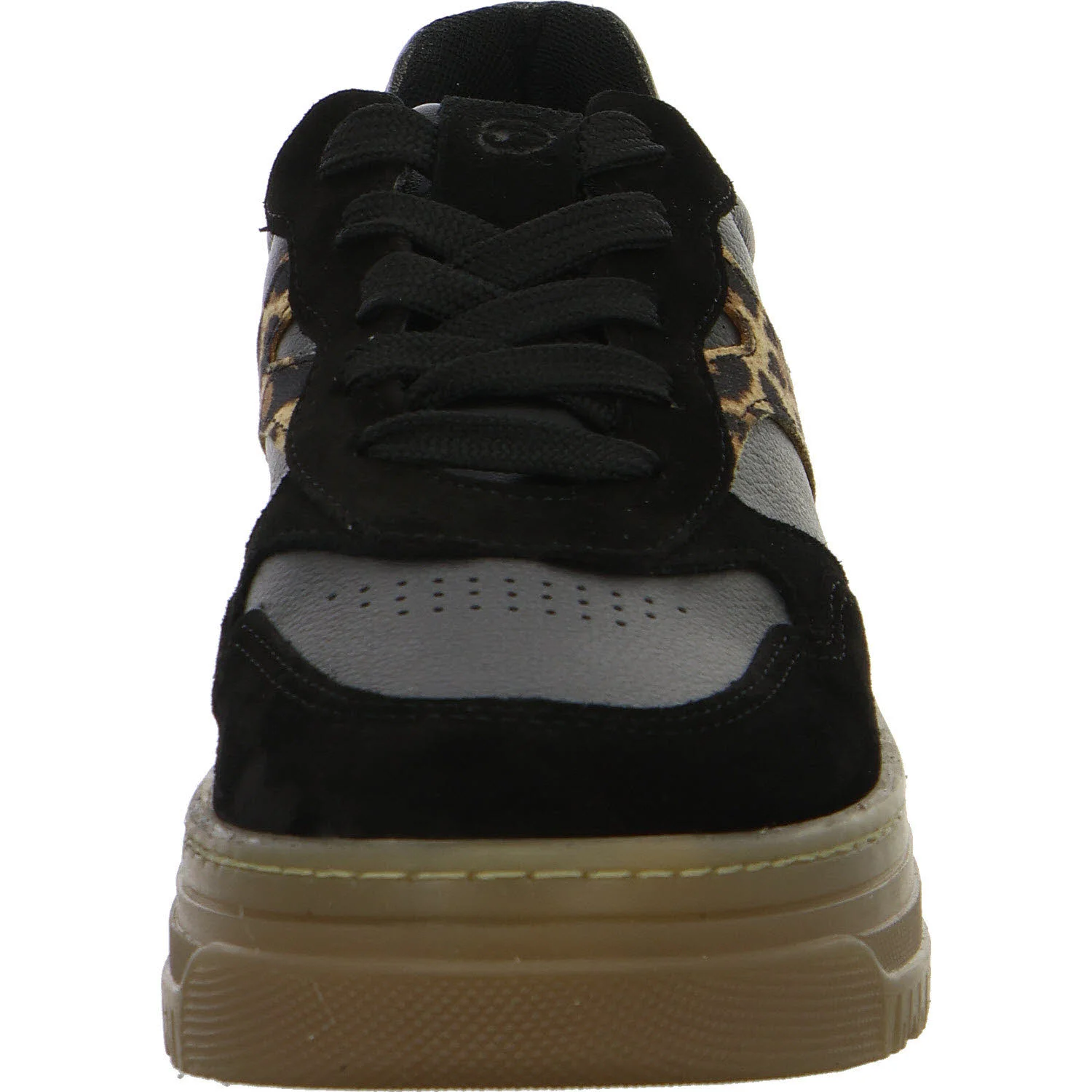 Tamaris Damen Schnürschuhe 1-23717-45/090 1-23717-45 black/leopard normal