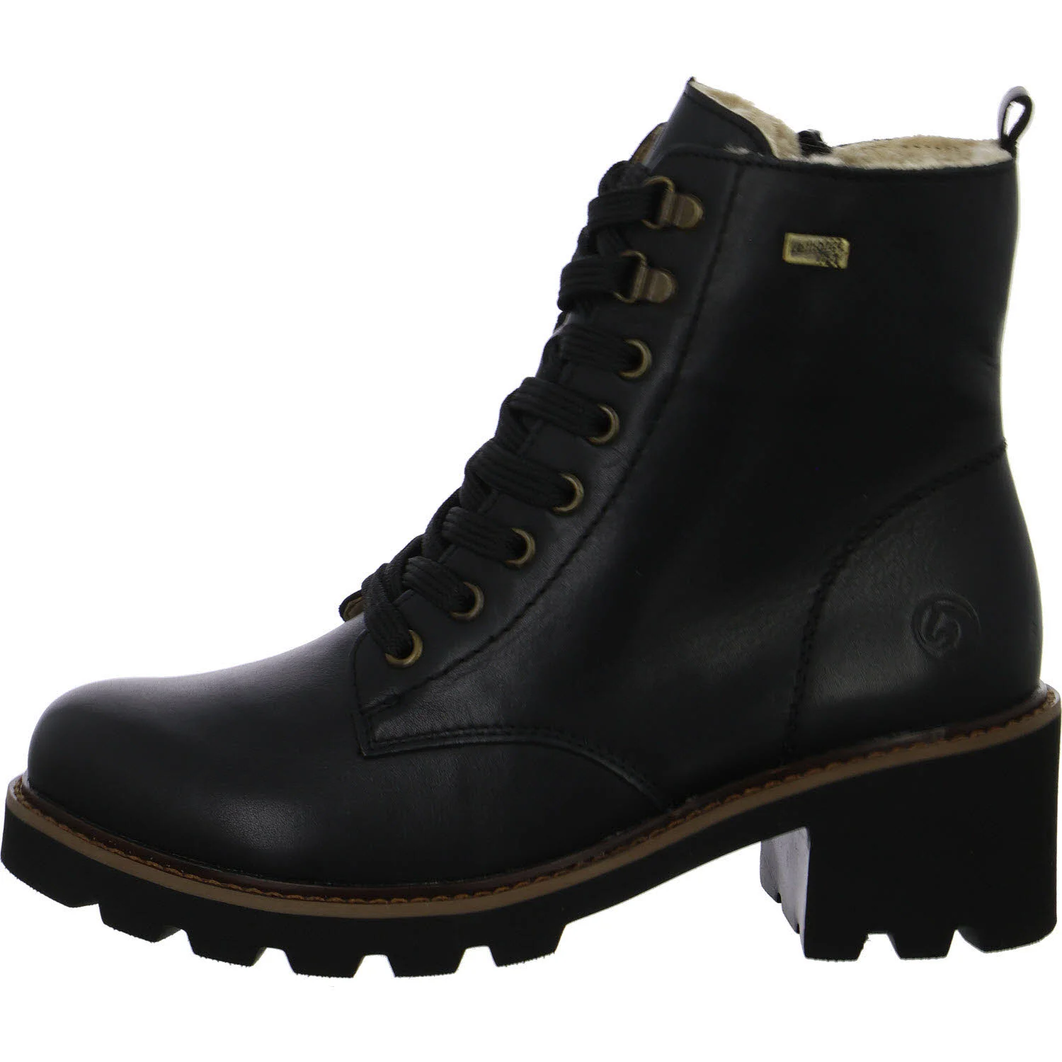 Remonte Damen Schnürstiefel D0A81-03 D0A81 schwarz/schwarz/beige normal