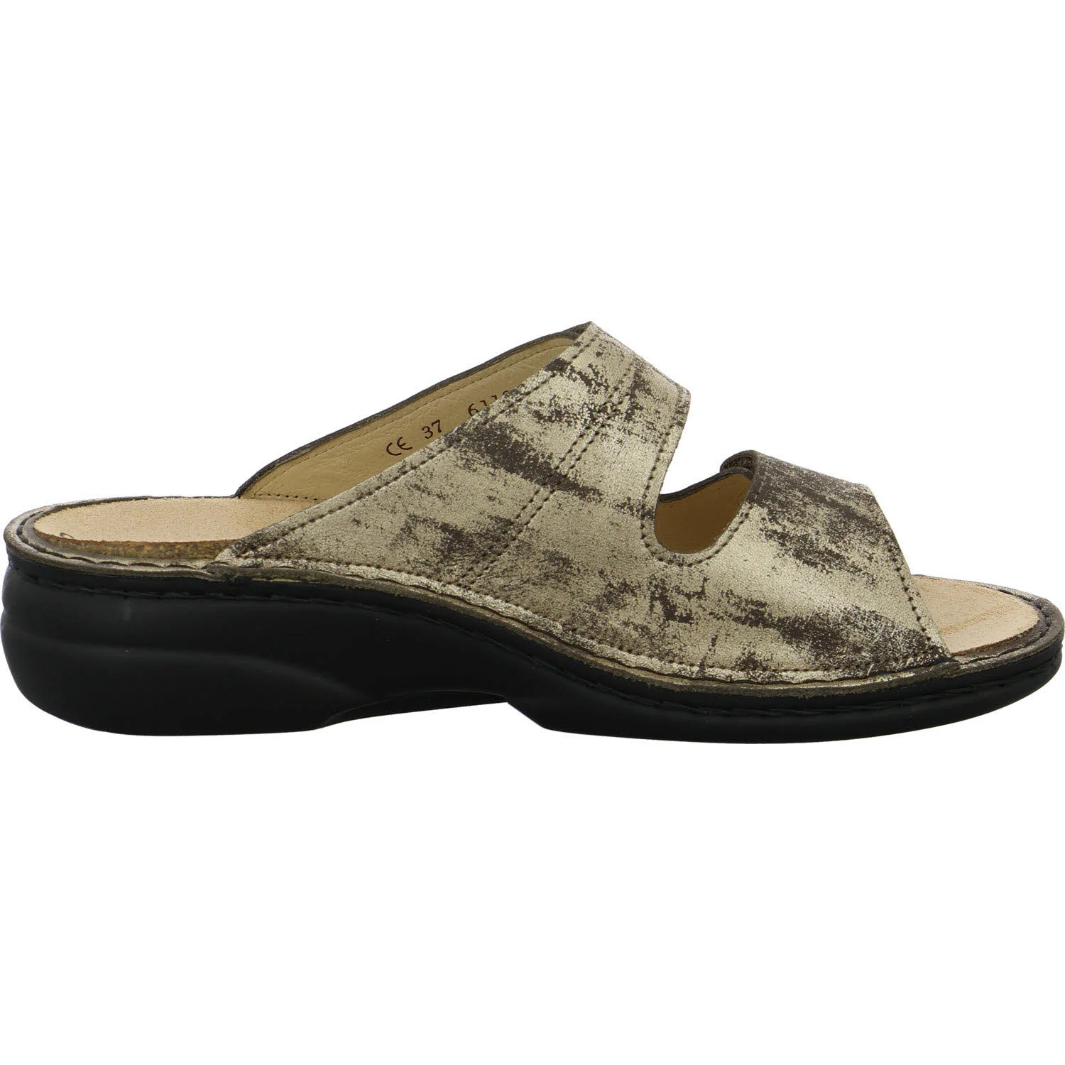 Finn Comfort Damen Pantoletten 02550-371222 Sansibar oro weit