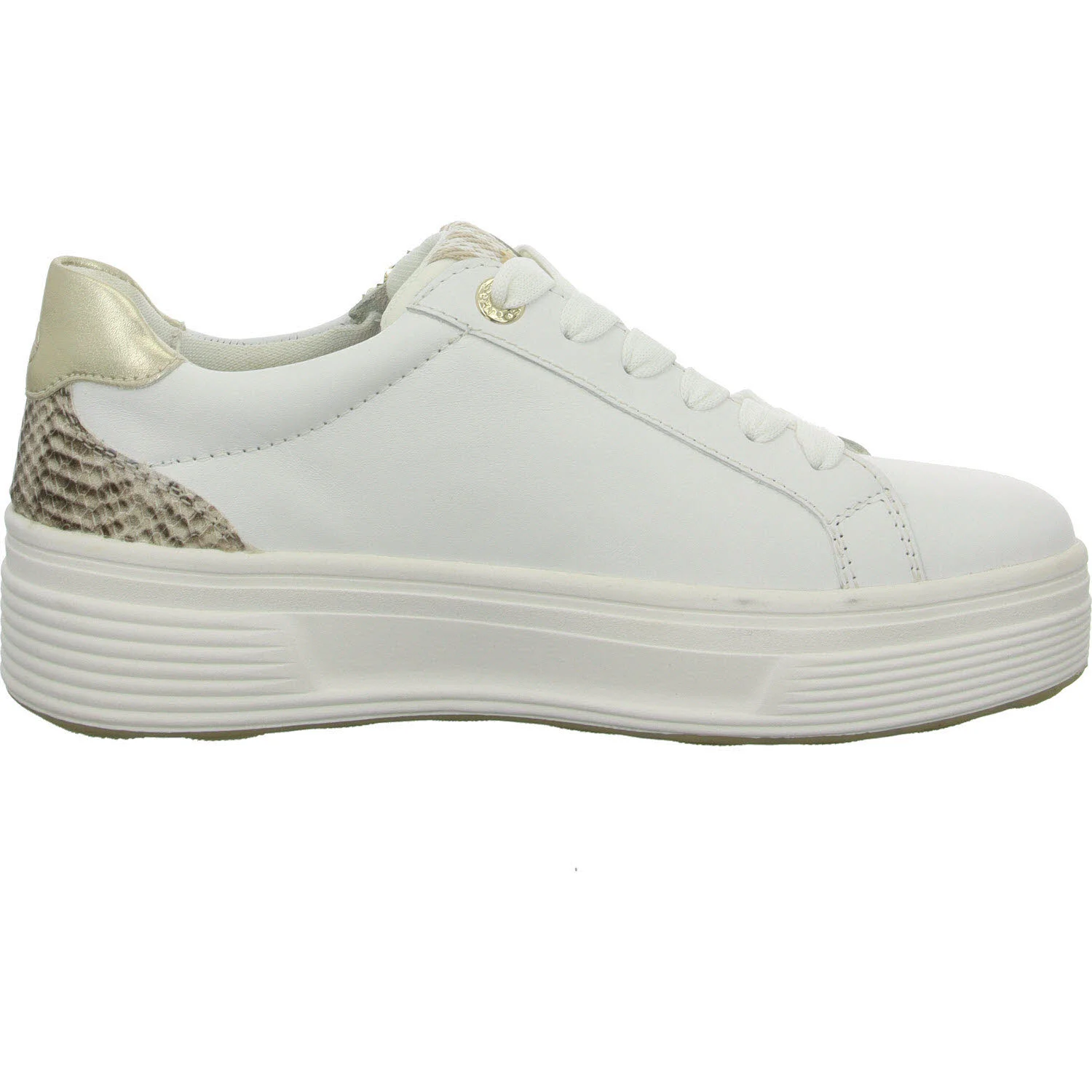Tamaris Comfort Damen Schnürschuhe 8-83716-44/182 8-83716-44 white/snake weit