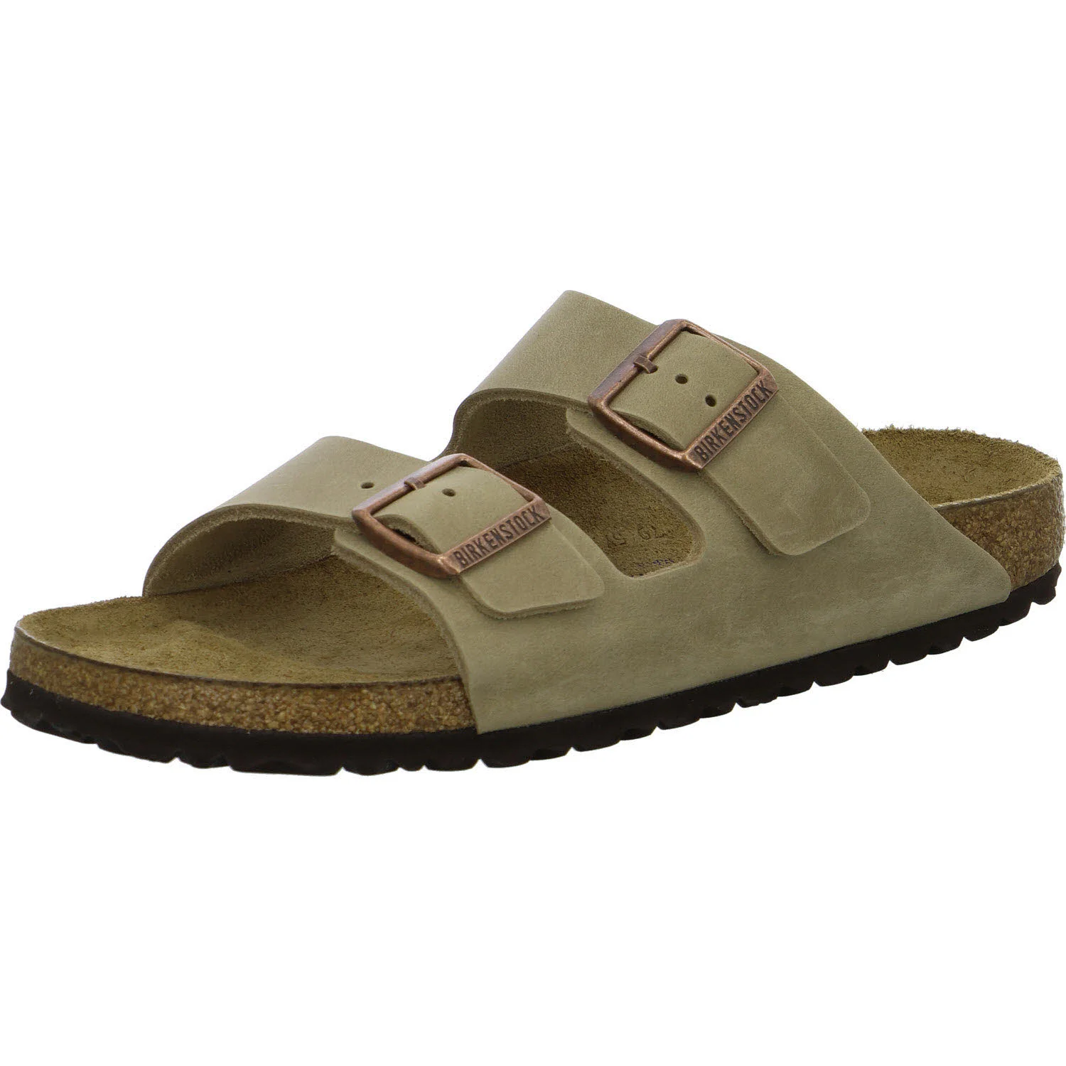 BIRKENSTOCK Pantoletten 552813 Arizona Soft Footbed tabacco brown schmal