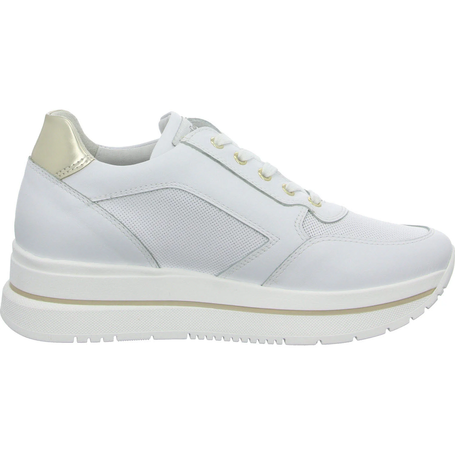 NeroGiardini Damen Schnürschuhe E512909D 707 E512909D bianco normal
