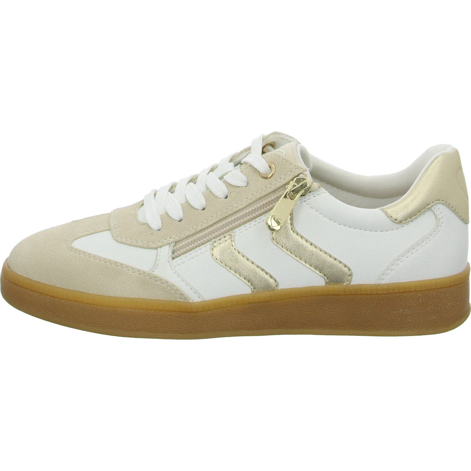 Element 6 von 8 (Bild) – Marco Tozzi Damen Schnürschuhe 2-23739-44/137 2-23739-44 white/gold normal