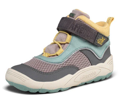 Affenzahn Kinder Schaftstiefel 01487-80151 Übergangsschuh Vegan Explory Nashorn türkis, grau normal