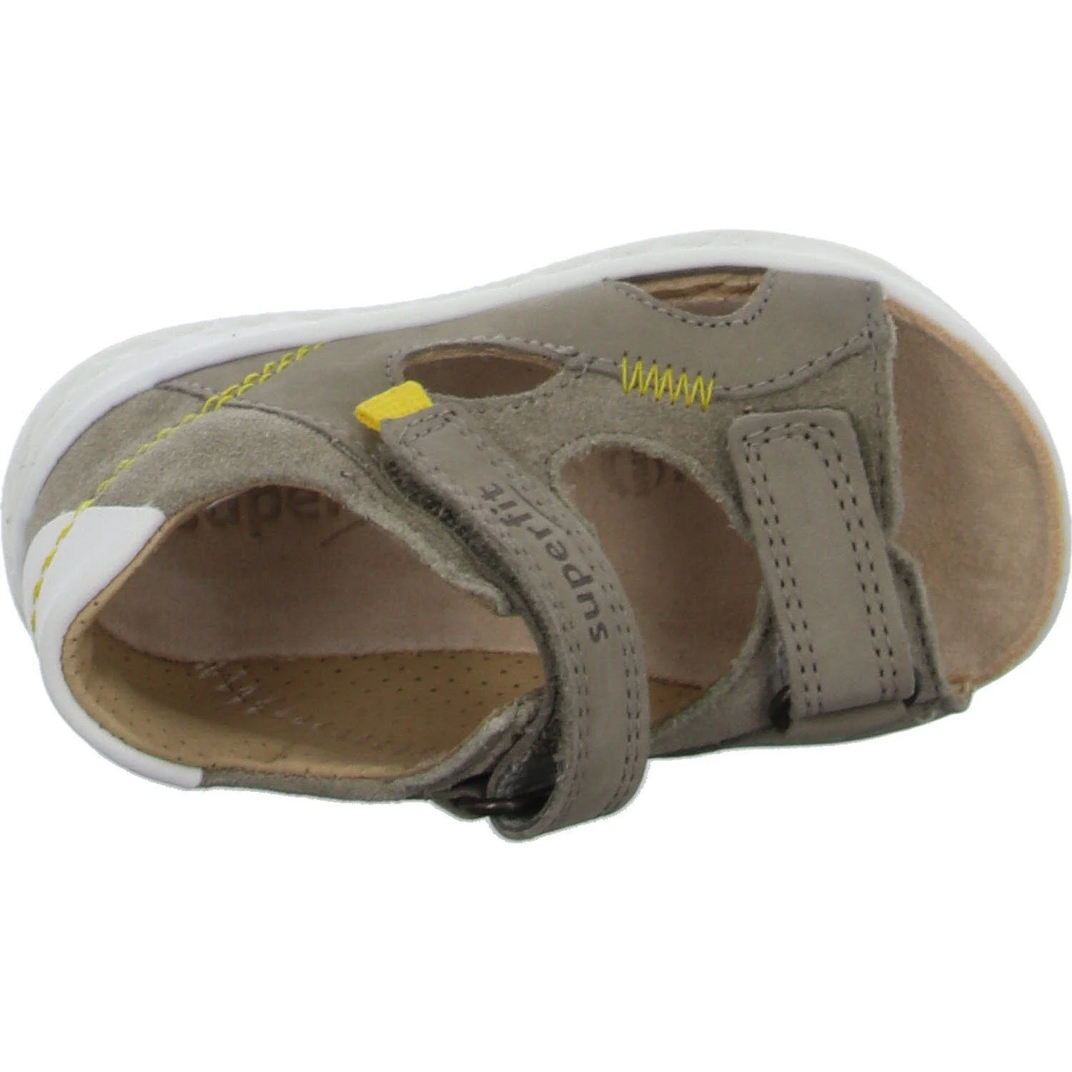 Superfit Kinder Sandalen 1-000510-4000 Lagoon beige/gelb WMS mittel