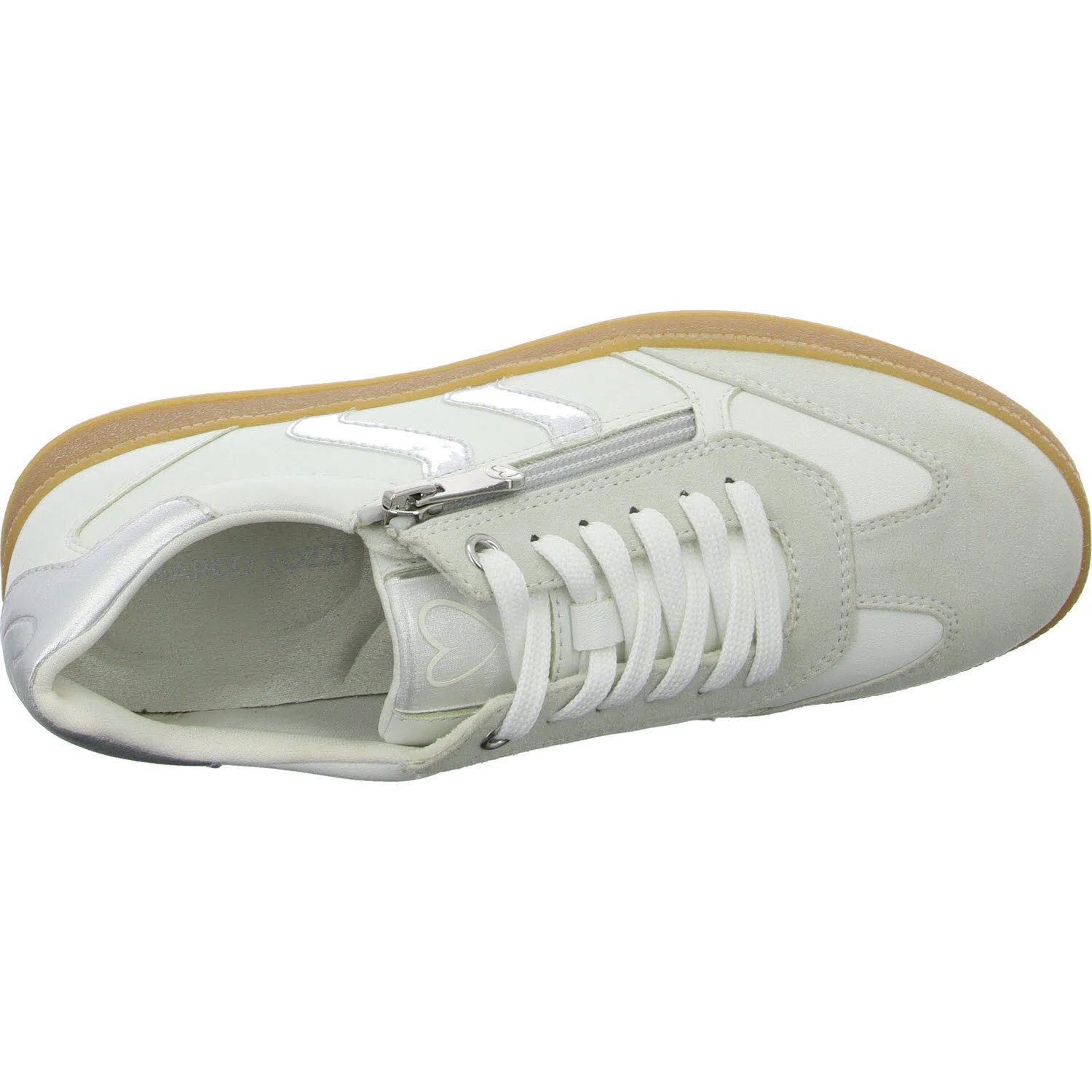 Element 8 von 8 (Bild) – Marco Tozzi Damen Schnürschuhe 2-23739-44/191 2-23739-44 white/silver normal