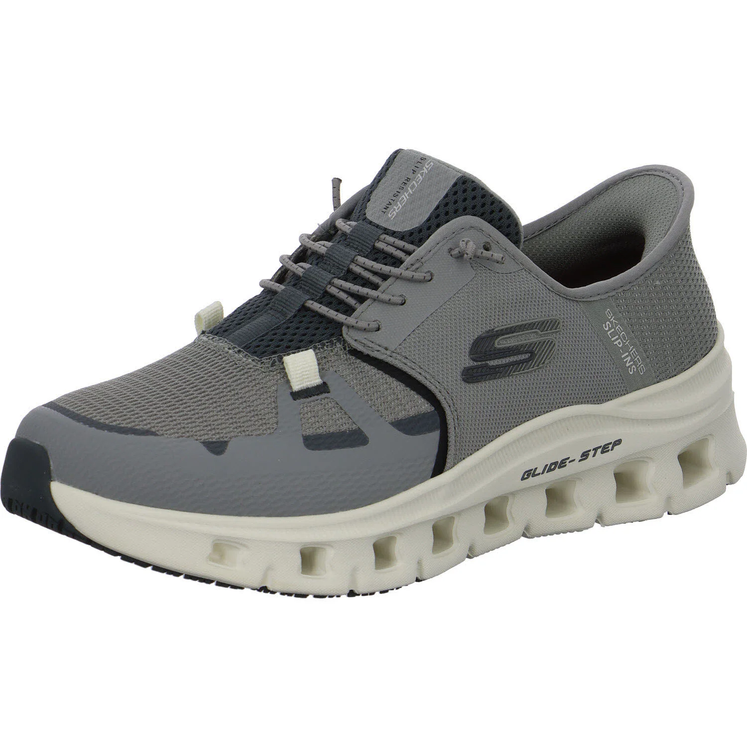 Skechers Herren Slipper 200337EC GYCC Glide-Step Pro SR grey/charcaol normal