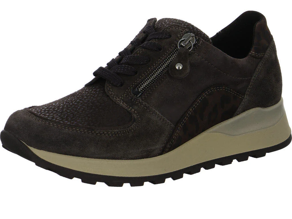 Waldläufer Damen Schnürschuhe H64007-603/166 Hiroko darkbrown H (weit)